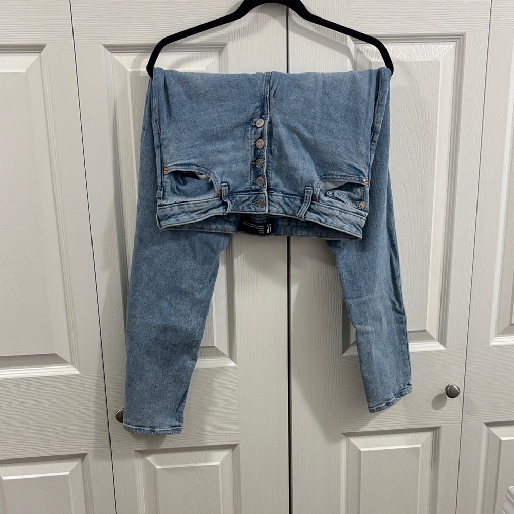 GAP Light Blue High-Rise Button-Fly Women's Jeans